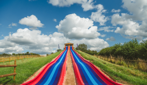 Family Fun on the UK's Longest Mega Slide, family fun with Asians UK